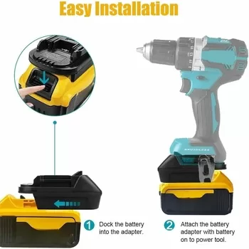 Akumulatora pārejas adopteris DeWalt <-> Makita