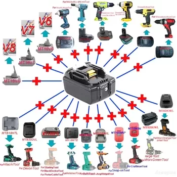 Akumulatoru pārejas no Makita
